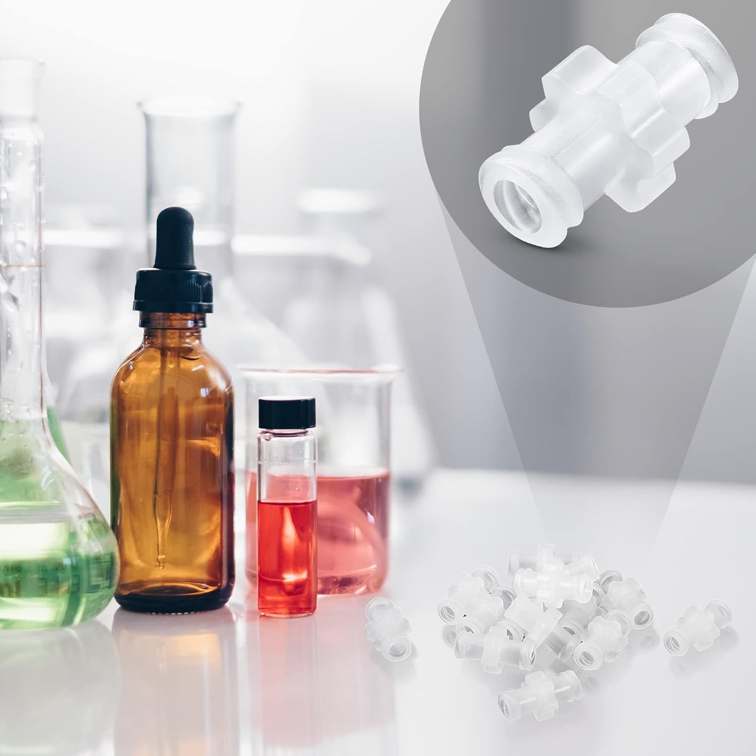 15 Pcs Luer Connector Kit, Syringe Adaptor Lock, Female Transfer...