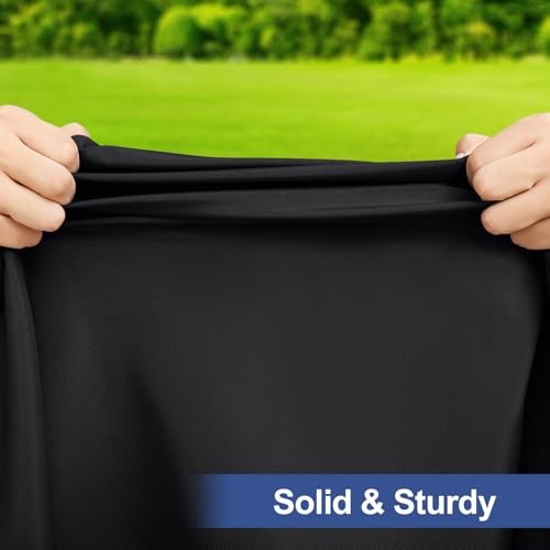 Rectangle Table Cloth Cover, Waterproof 72" x 30" (Rectangular) 1 Black