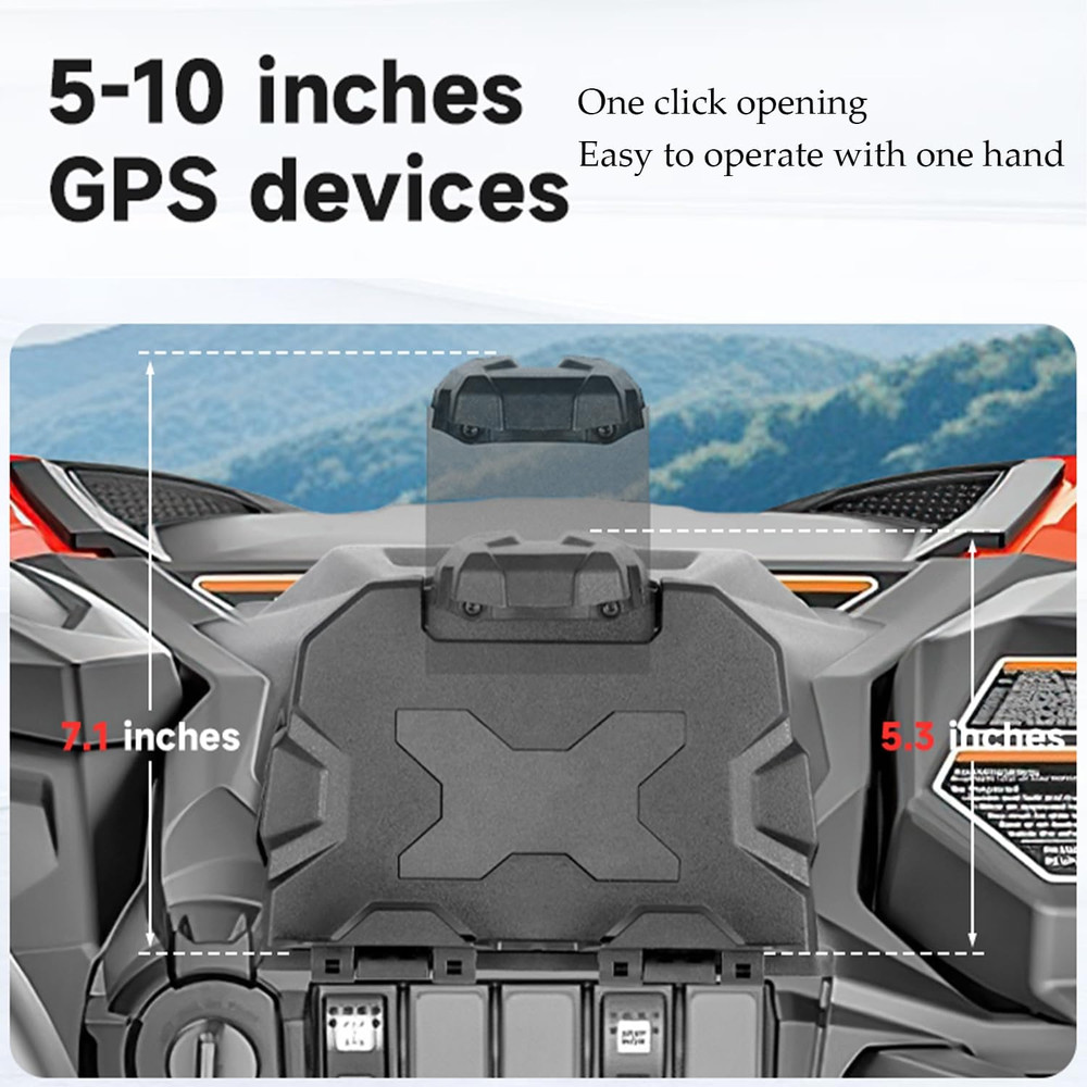 Electronic Device Holder with Storage Box GPS Tablet Phone Navigation Mounts Com