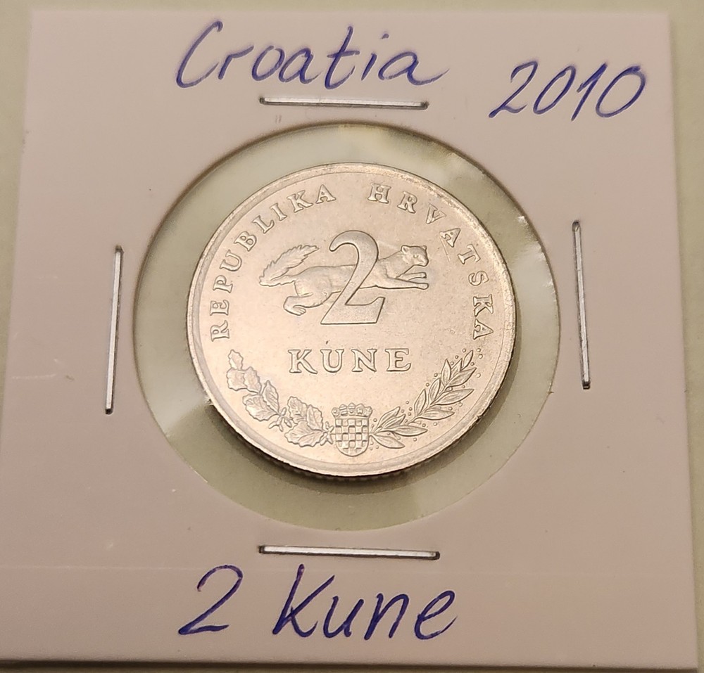 Croatia coin, 2 Kuna, 2010