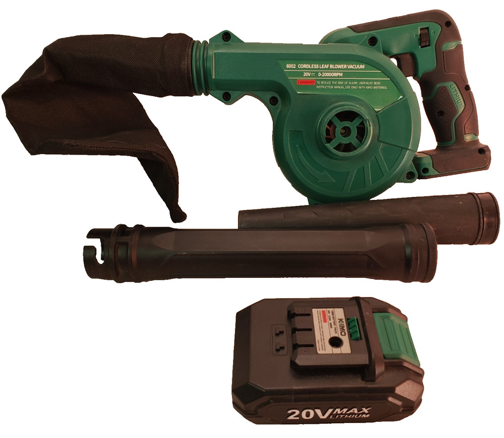 KIMO 20V 2-in-1 Cordless Leaf Blower Vacuum