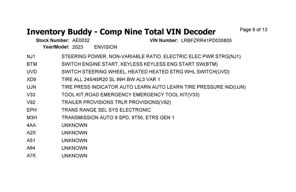 Used Collision Avoidance Control Module fits: 2023 Buick Envision Driver Assist
