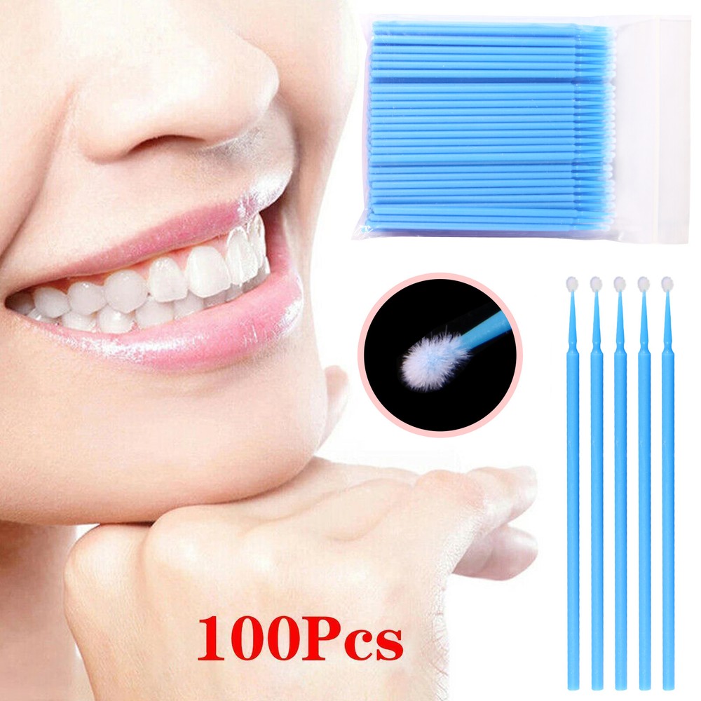 100pcs/pack Dental Microbrush Brush Applicator Tips Regular/Fine/Ultrafine dn