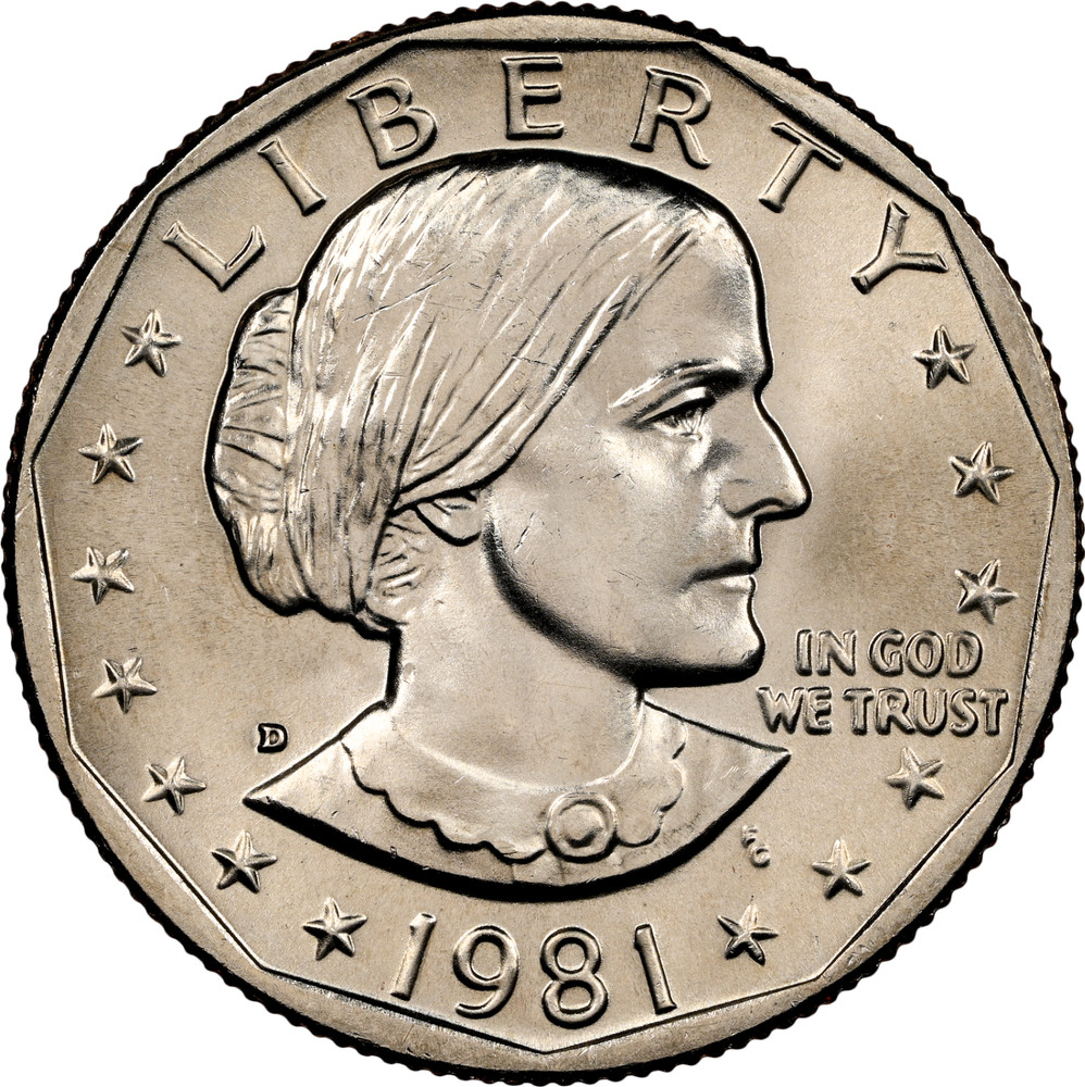 1981-D Mint State Susan B. Anthony Dollar 1$