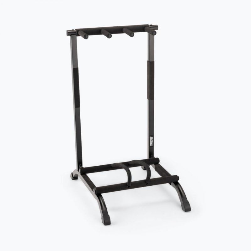 On-Stage GS7361 Three-Space Foldable Multi-Guitar Rack (Storage and Display for