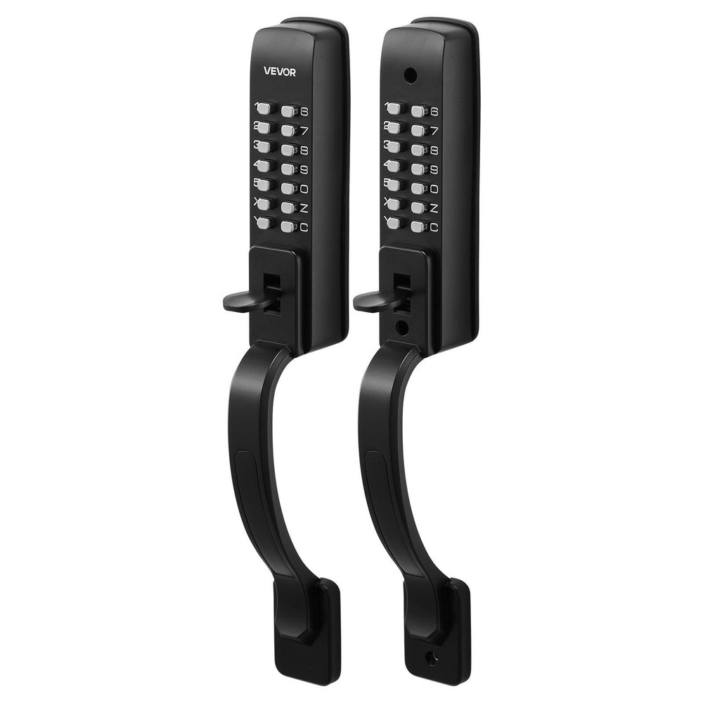 Aluminum Mechanical Keyless Lock, 4-7 Digit Code, Dual-Side Keypad, Auto-Lock