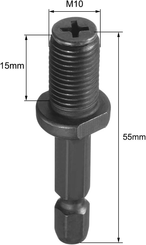 uxcell Drill Chuck Adapter 3/8-24UNF Thread Keyless Drill Chuck Adapter 3pcs
