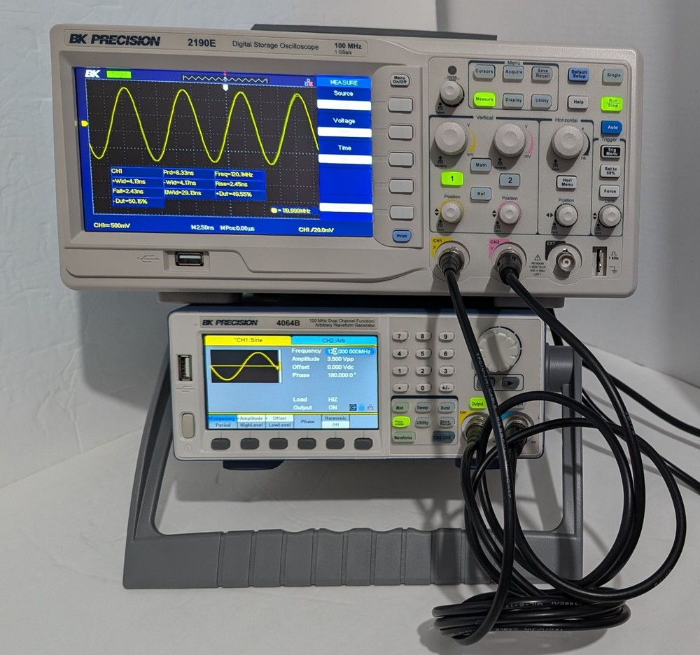 BK Precision 4064B Dual CH 120 MHz Function Arbitrary Waveform Generator. Used