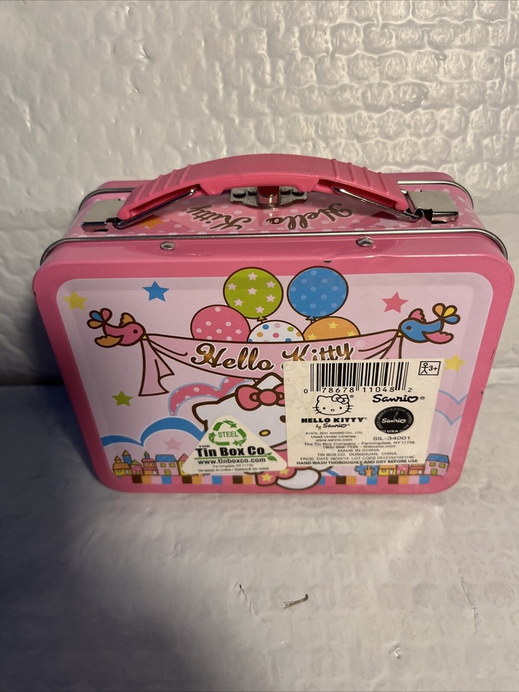 Hello Kitty Sanrio Pink Mini Lunch Box Plus Toy