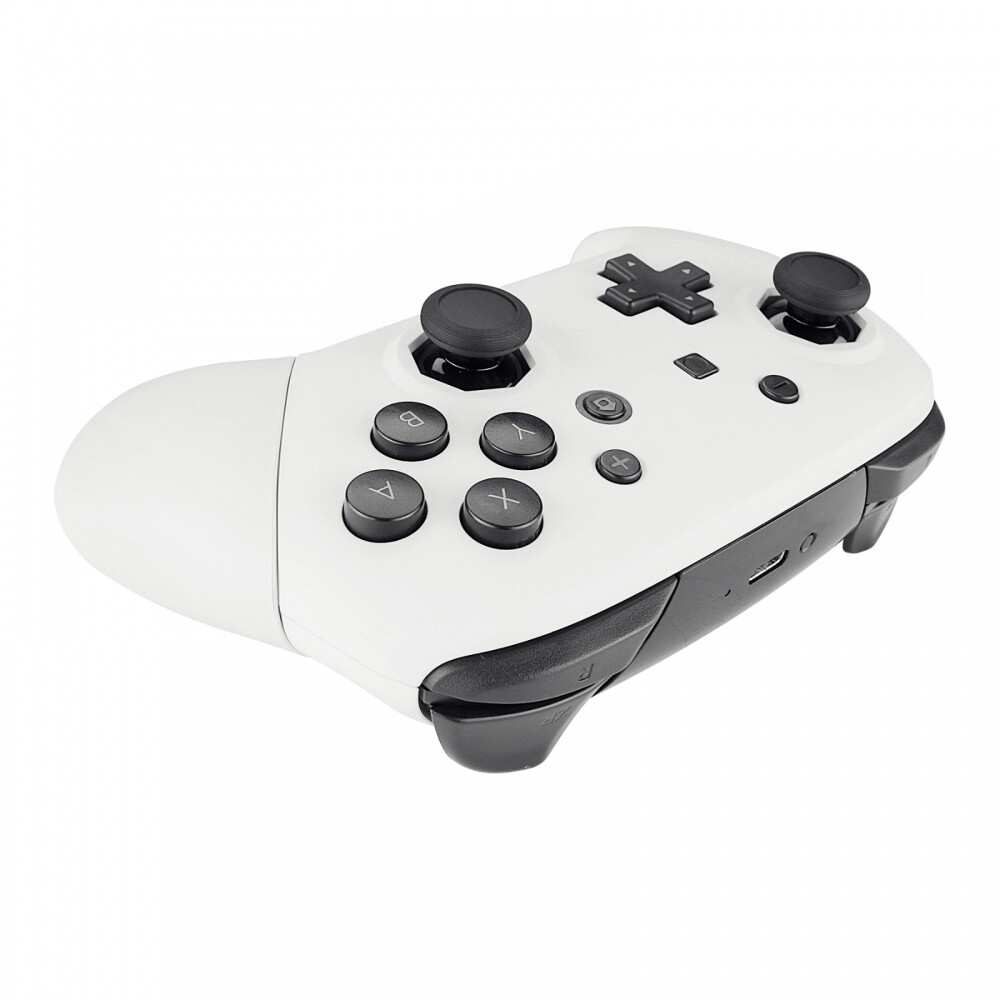 White Octagonal Gated Sticks Design Case for Nintendo Switch Pro Controller