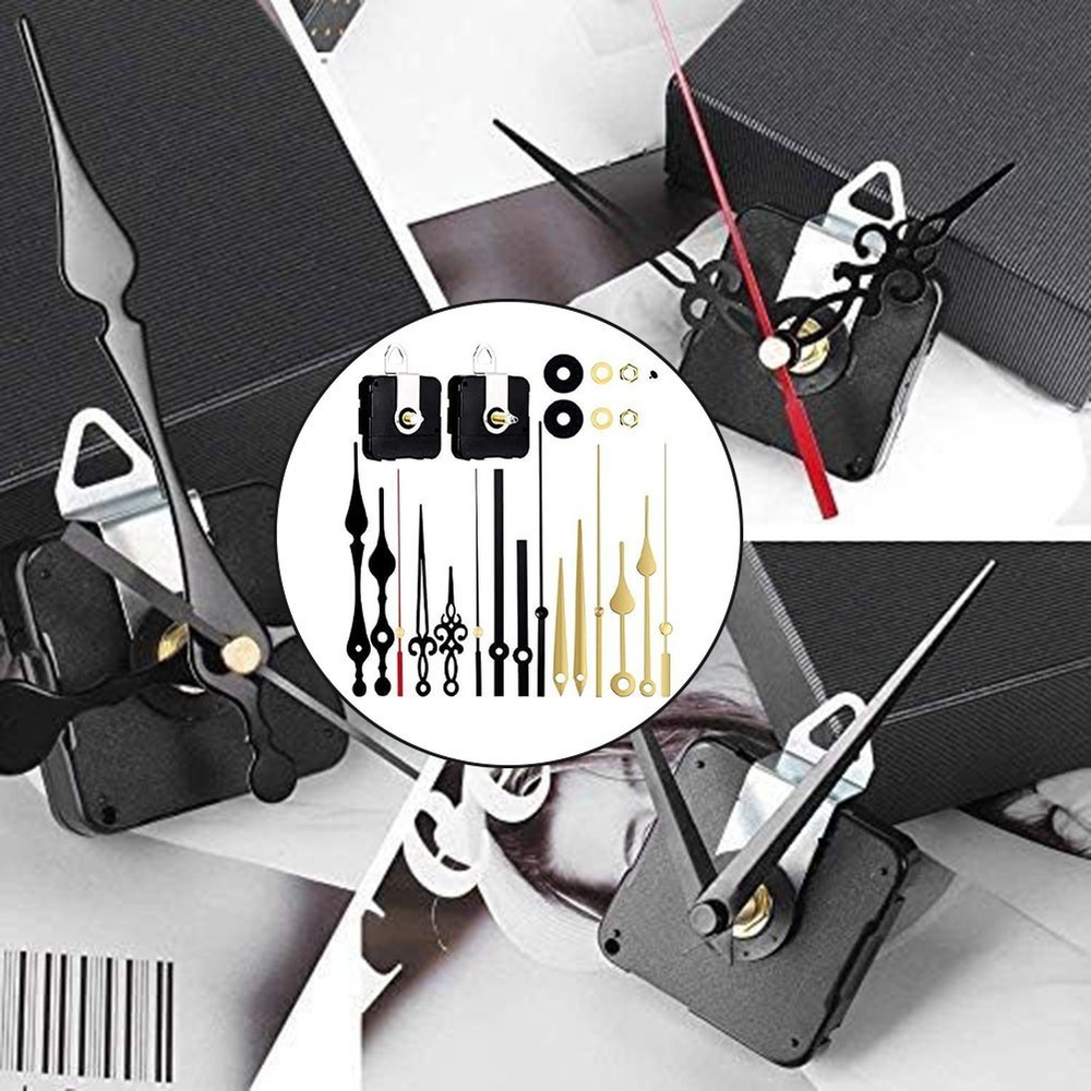 Clock Mechanism Kit Clear Installation Instructions High Torque Long Shaft