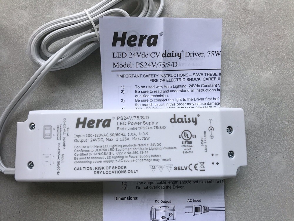 HERA Led Power Supply PS24V/75/S/D
