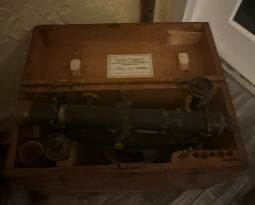 KEUFFEL & ESSER Transit Model 5155 with Wooden Case