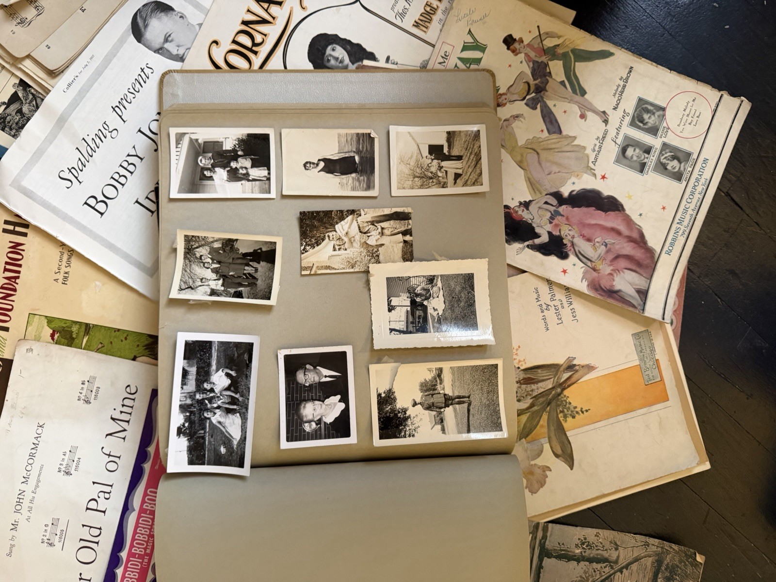 HUGE antique Ephemera Lot Junk Journal Supplies Vintage Paper 7+ Lbs Photo Album