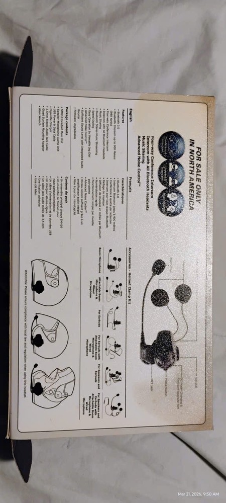 Sena SMH10, 2013 Motorcycle Bluetooth Headset and Intercom