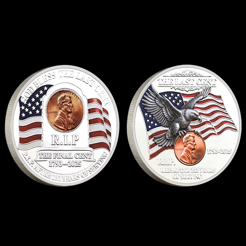 The Last Cent R.I.P. Lincoln Commemorative Coin Collectible Gift