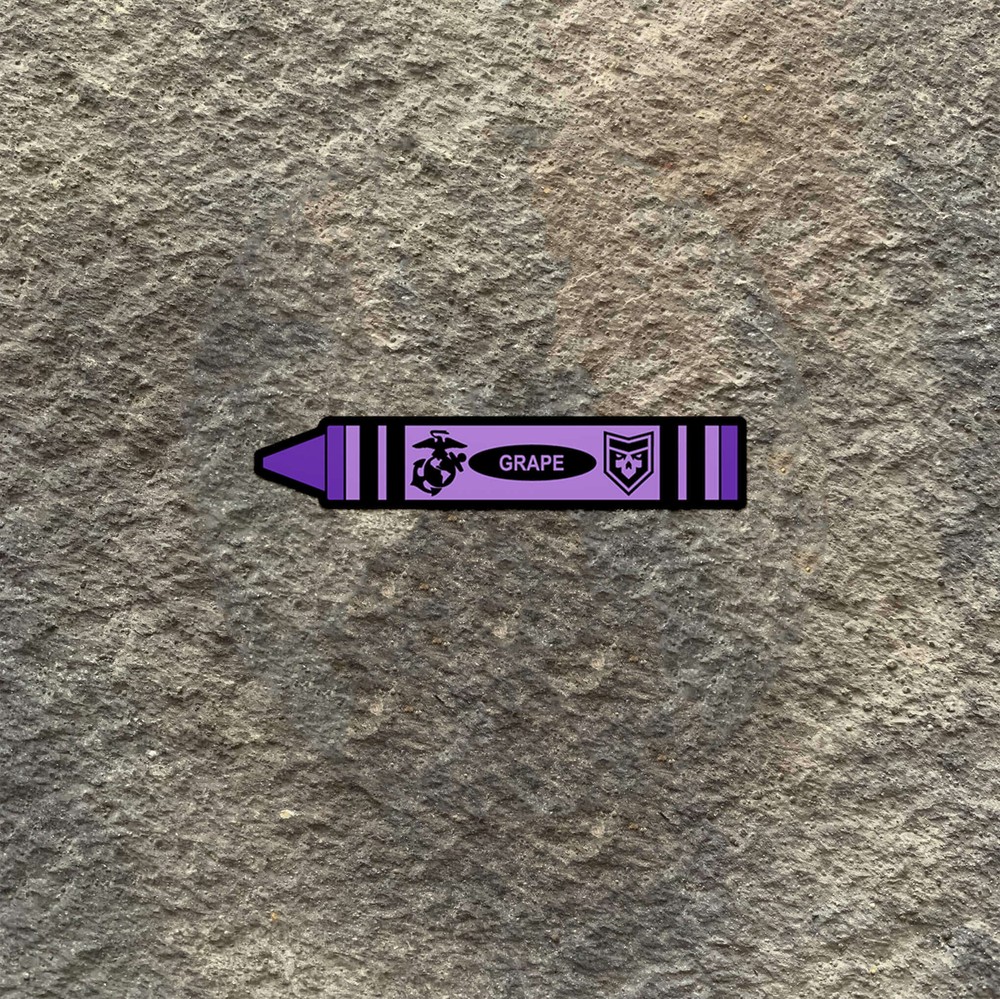 USMC Grape Crayon PVC Patch
