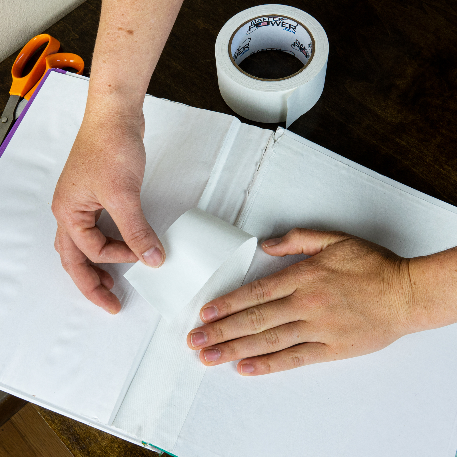 Bookbinding Tape by Gaffer Power, White Cloth Book Repair Tape - 2" X 15 Yds