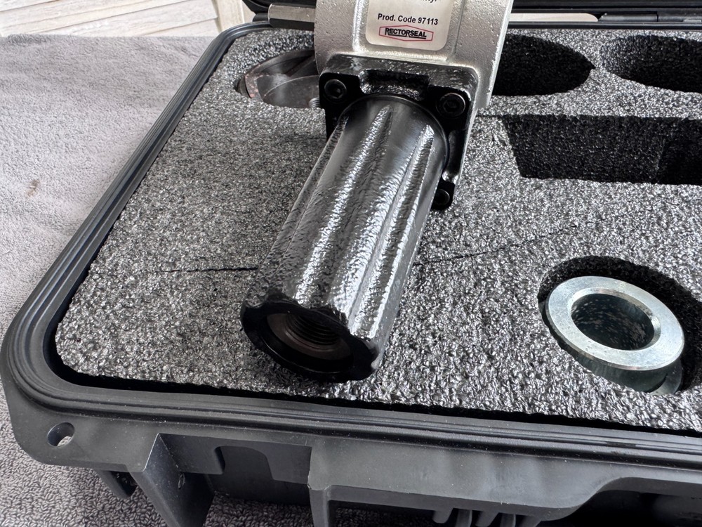 Rectorseal Punch & Die Knockout Tool Set with Drill Powered Drive Unit