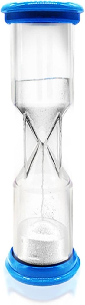 Unique 2 Minute Sand Timer - Blue Acrylic for Timed Testing and Decor