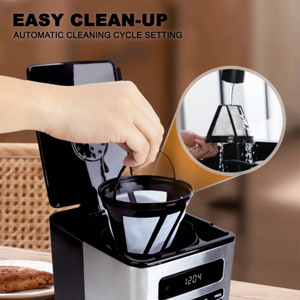 Programmable Drip Coffee Maker 12 Cup 24H Timer Auto Shut-Off Pause Serve NEW