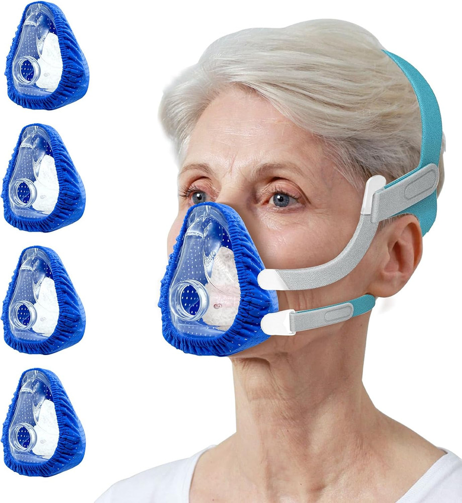 4 Pack Mask Liners Compatible with Large Full Face Mask Cover, Soft and Leak-Fre