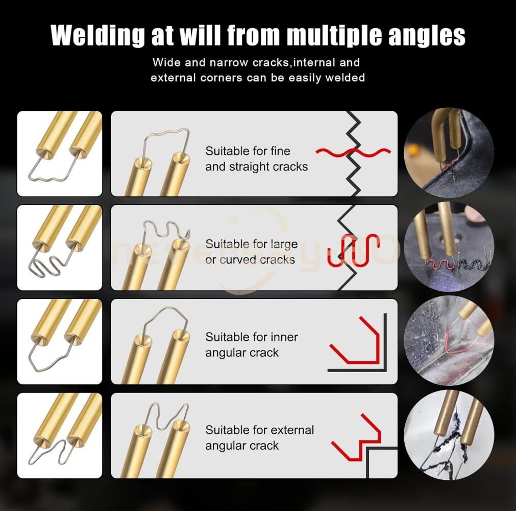 Hot Stapler Car Bumper Fender Welder Gun Plastic Repair Kit 1000 Staples New