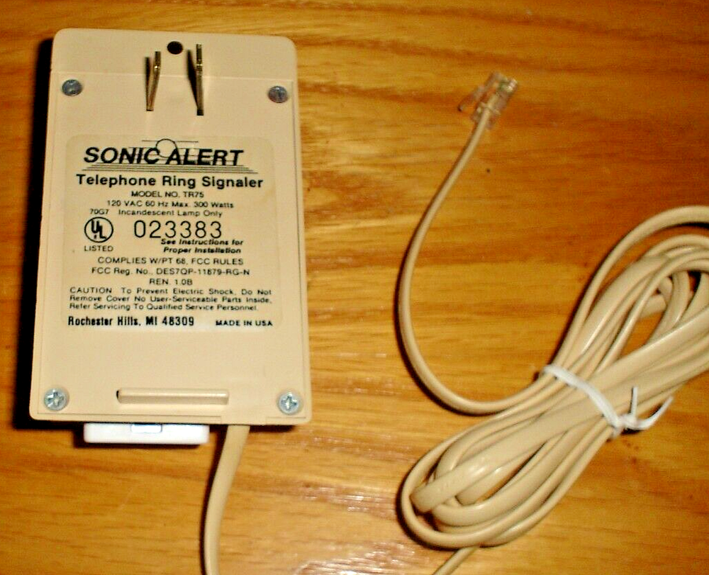 Sonic Alert TR75 Telephone Ring Signaler