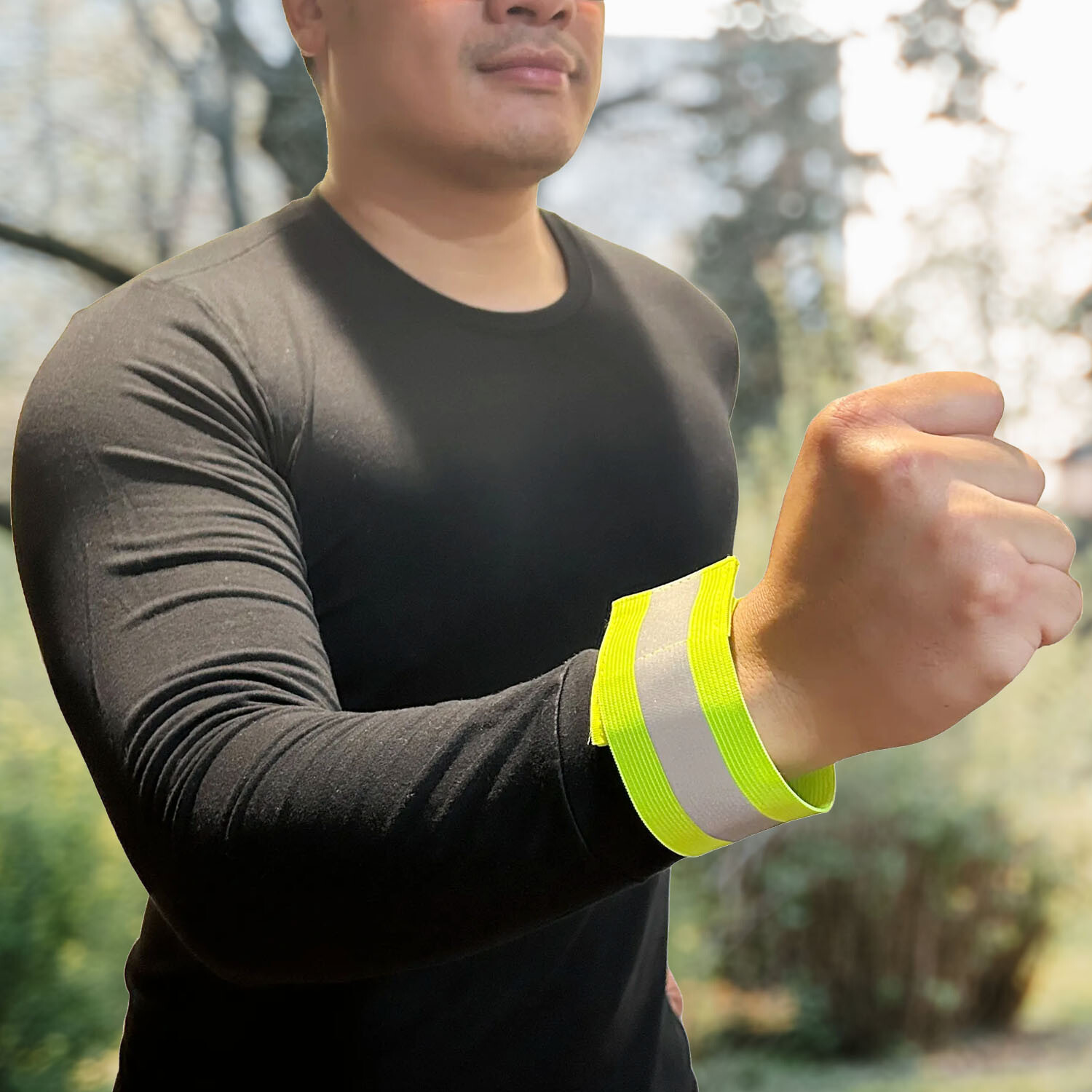 MaximalPower Reflective Band Reflector Band for Wrist Arm Ankle High Visibility