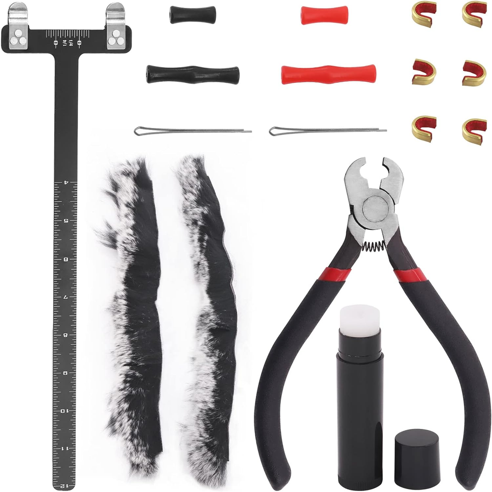 17Pcs Archery Bow String Tools Kit, Archery Nocking Buckle Plier, Bowstring Nock