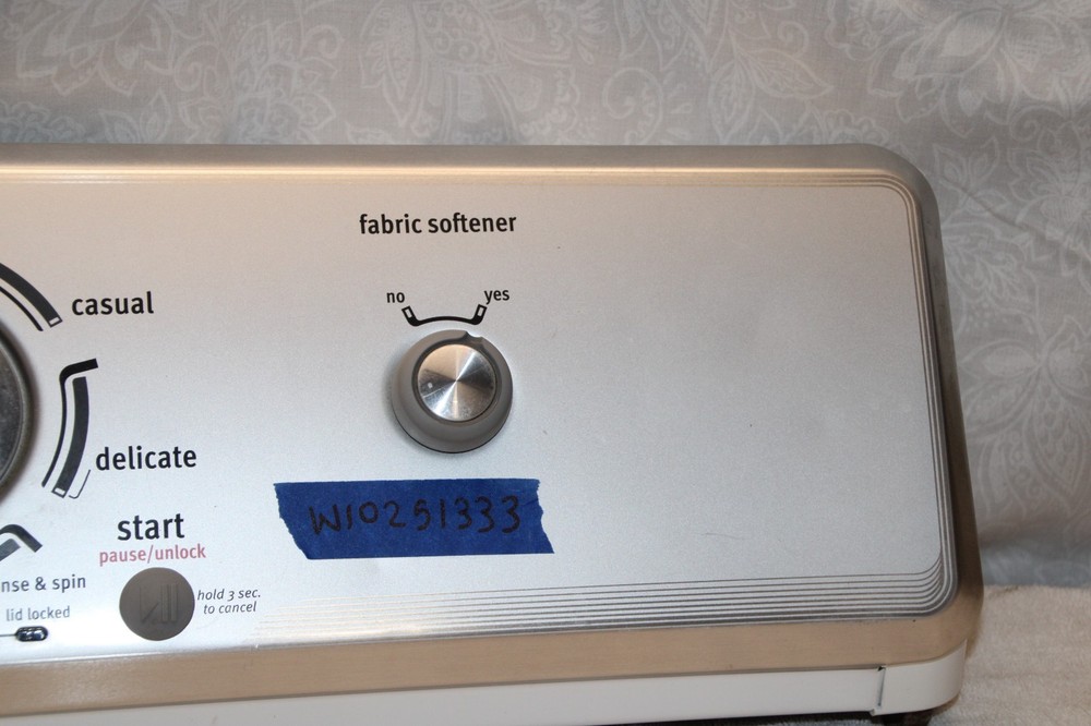 W10251333 Maytag Washer control panel tested