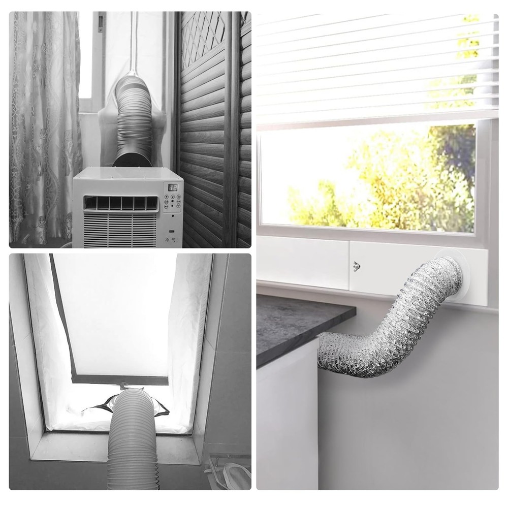 Dryer Vent Window Kit for 4" Diameter Dryer Vent Hose,Adjustable Window Vent ...