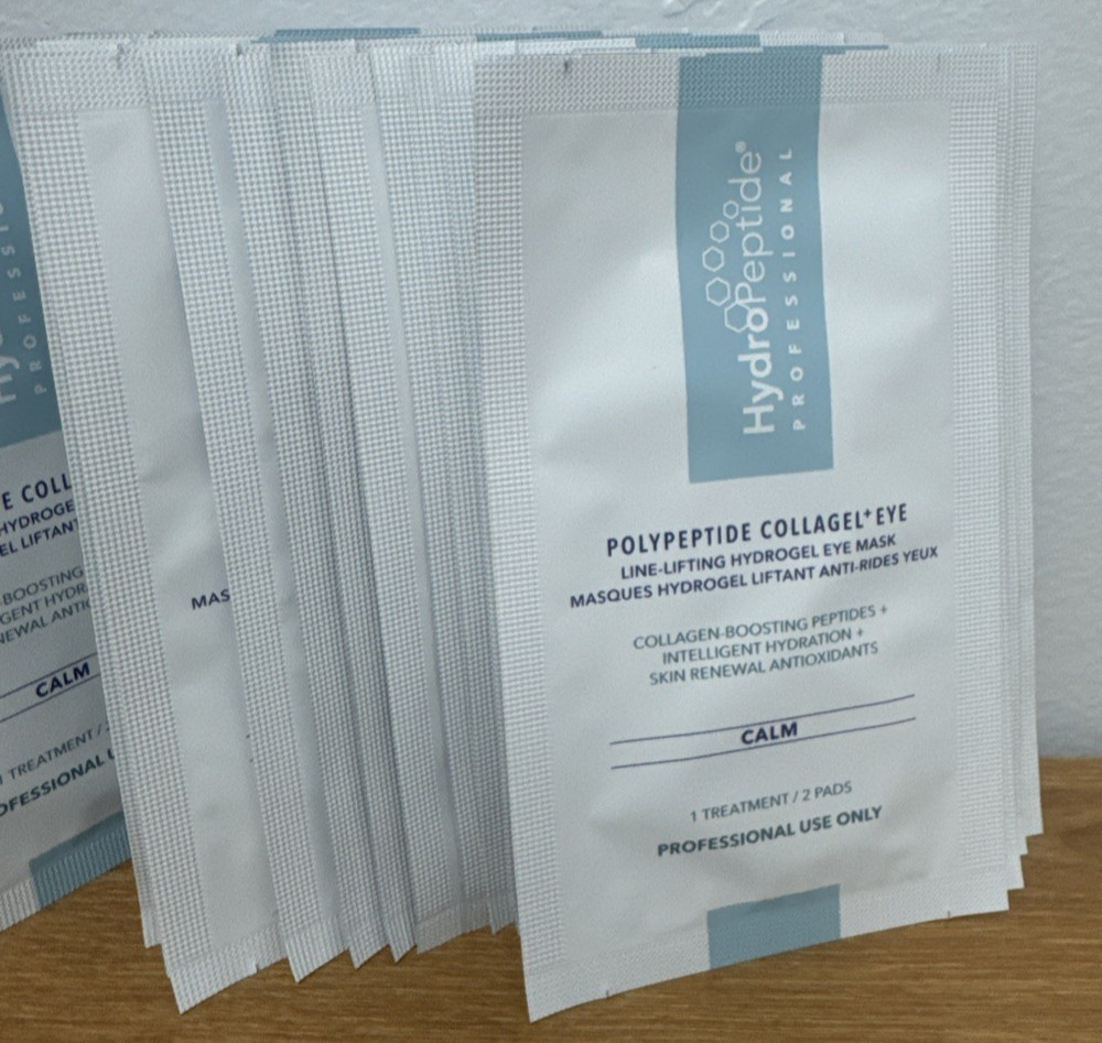12 pkg HydroPeptide POLYPEPTIDE COLLAGEL + Line Lifting HydroGel Mask for EYES