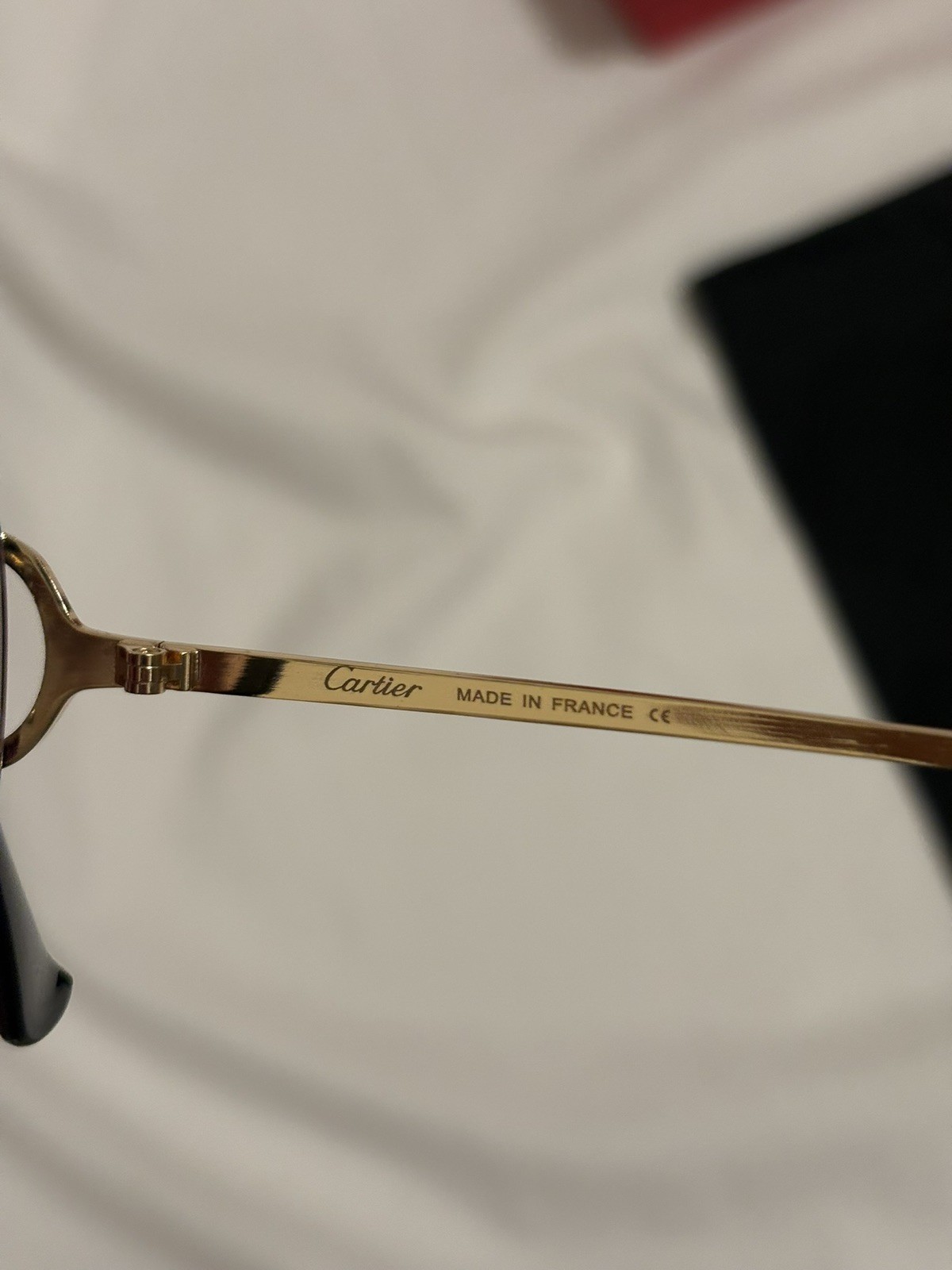 Cartier C Decor Vintage Rimless Blue Unisex Optical Eyeglasses