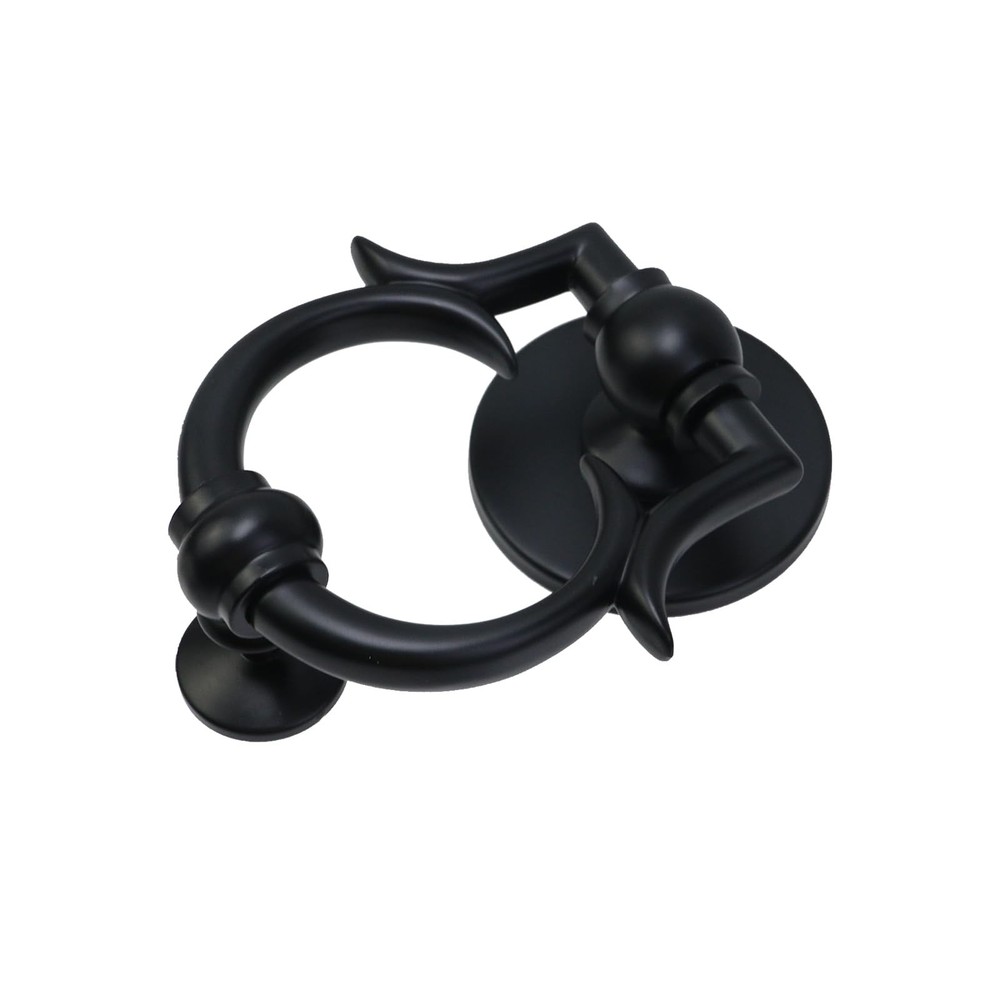 Door Knocker For Front Door Gate Knocker With Strike Plate Hardware Black
