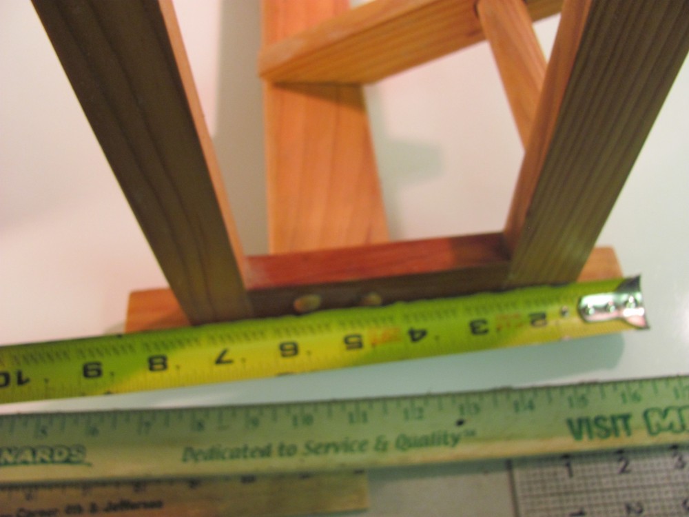 Solid Oak/Hardwood Dowel CD VHS Storage Rack – Made-in-USA