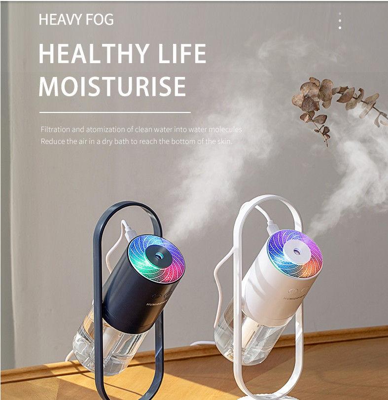 Magic Shadow USB Air Humidifier with Projection Night Lights –Color(Blue)