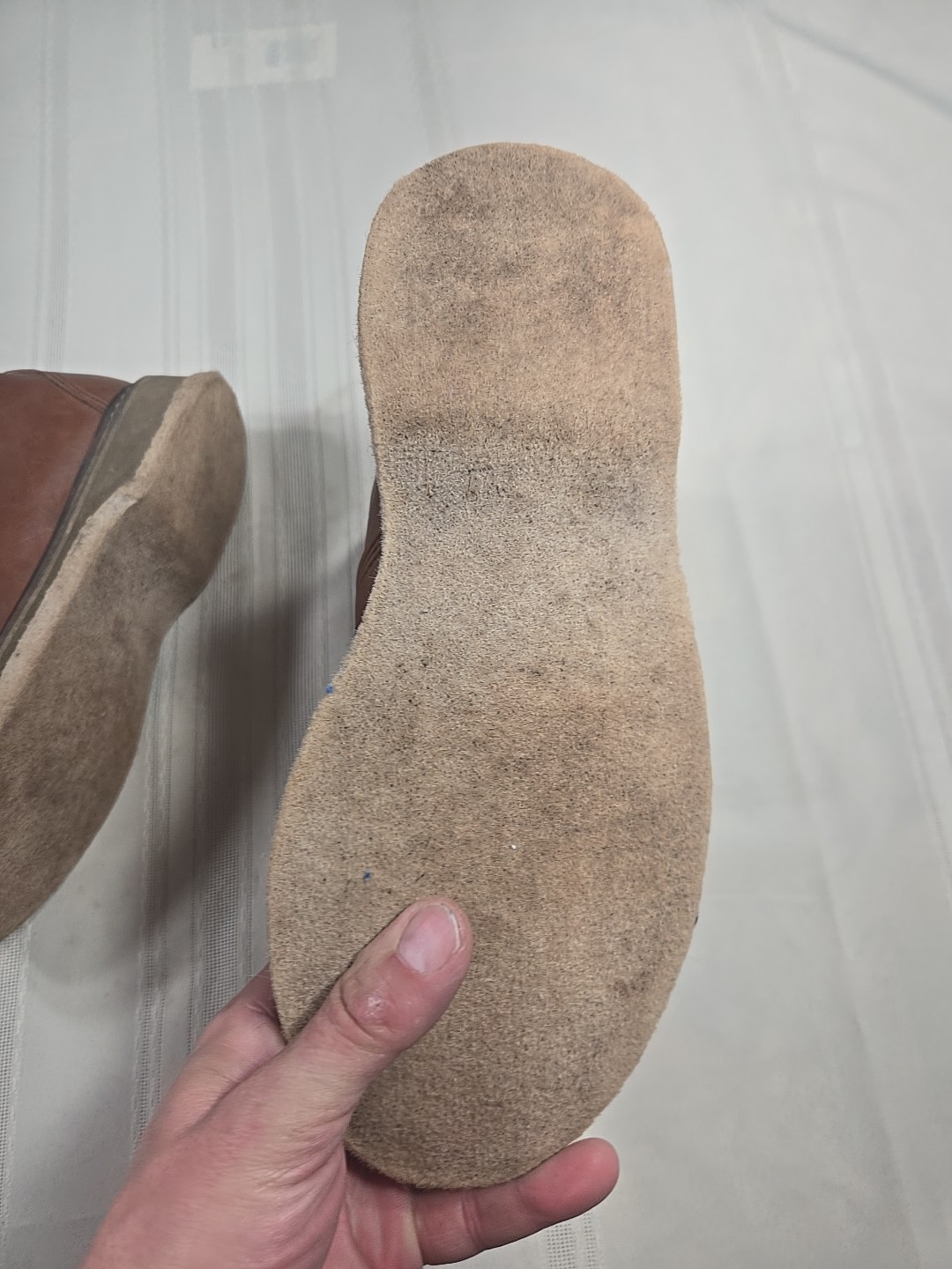 Simms River Wading Boots Felt Sole Leather Size 7 Brown/Green