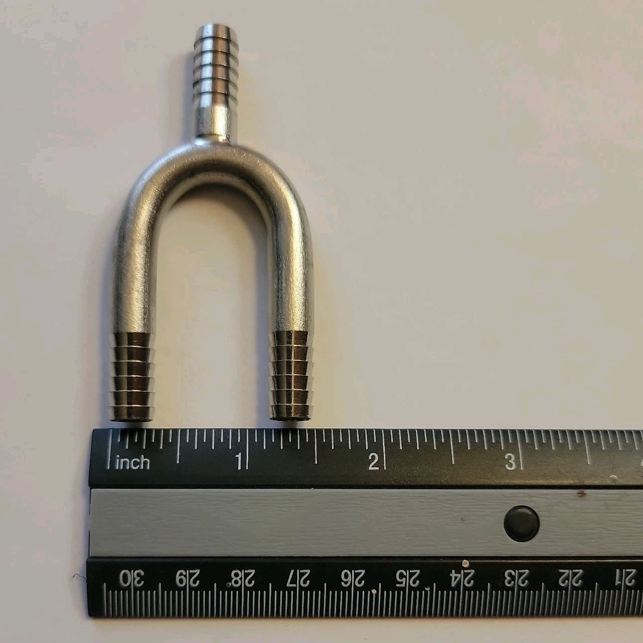 3/8 Stainless Steel Wye "Y" Fitting Barbed, Fits 3/8" ID Tubing Food Grade