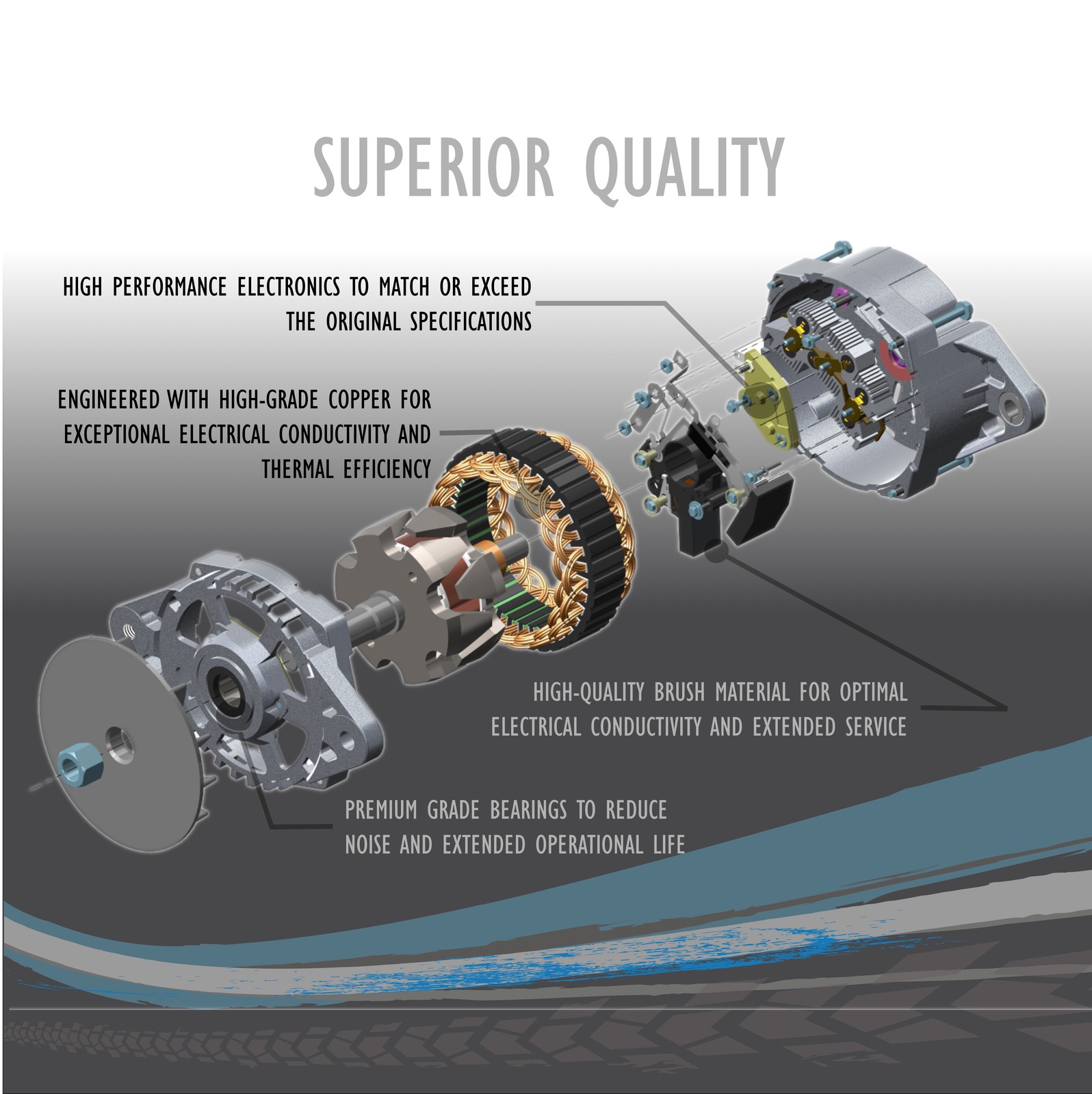 New Alternator For Silverado/Sierra V8 6.0L 364cid 2005 2006 2007