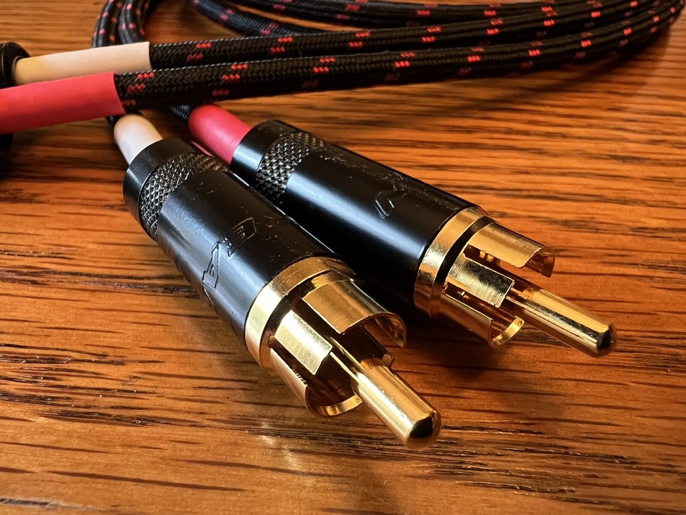 6 Ft. JMB CABLE CO. Audiophile Gold Reference Standard Rca Interconnect Cables