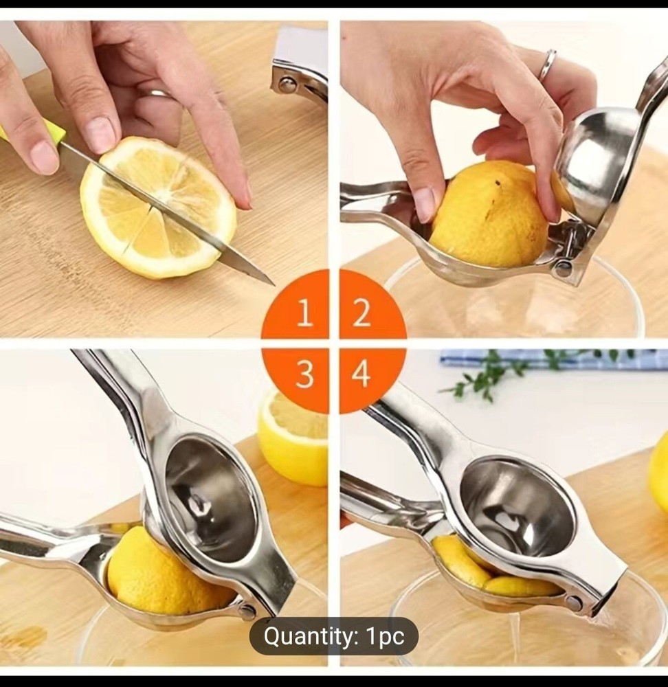 stainless steel lemon squeezer