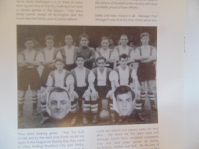 HARTLEPOOL UNITED LEGENDS DINNER BROCHURE 15/2/2009