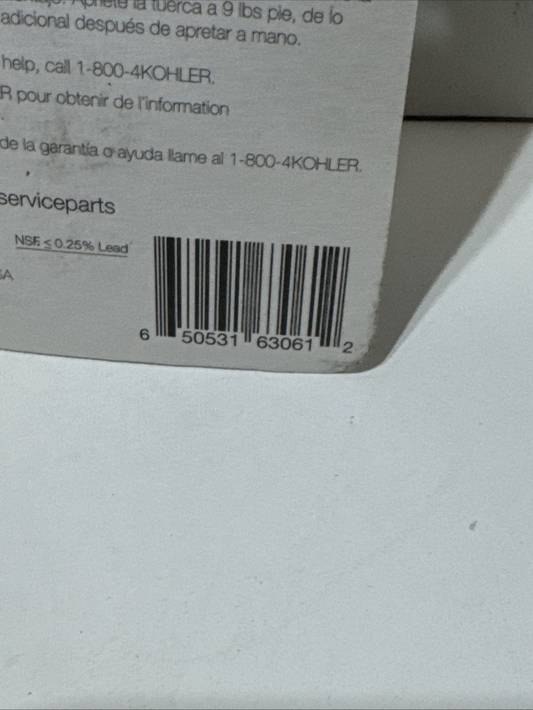 KOHLER GP77548 Valve for Single Control Faucets