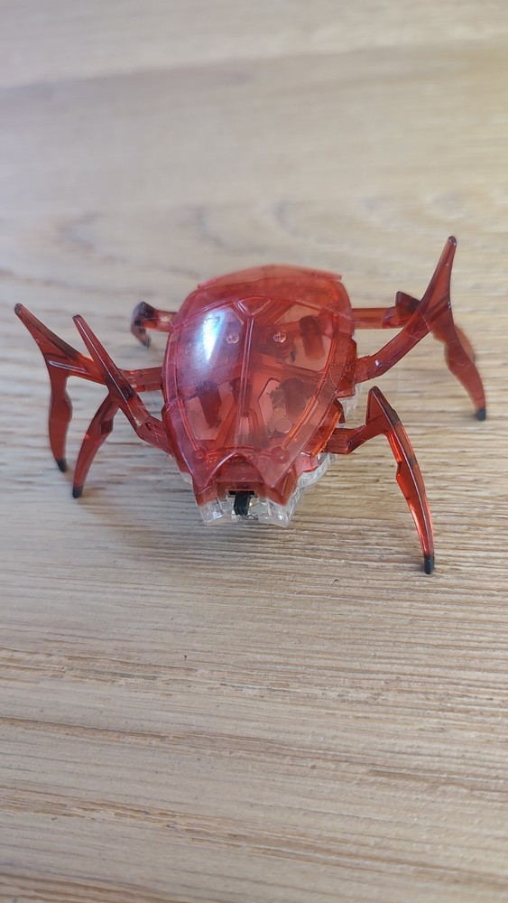 HEX BUG Red Scarab Micro Robotic Creature Toy Tested Works!