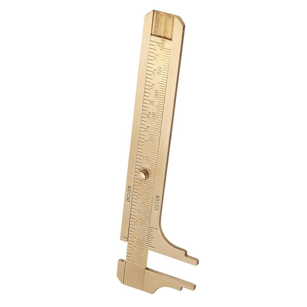 Vernier Caliper, Double Scale Brass Micrometer Sliding, 100Mm