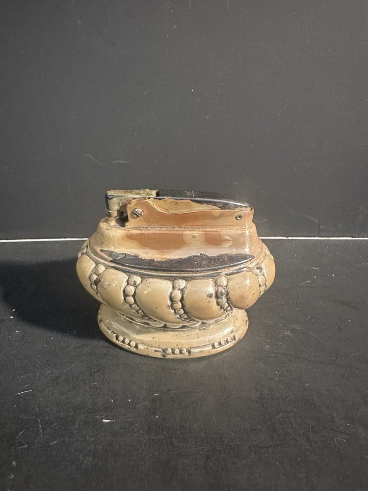 Vintage 1950's Ronson "Crown" Table Lighter Newark NJ USA ~ Untested