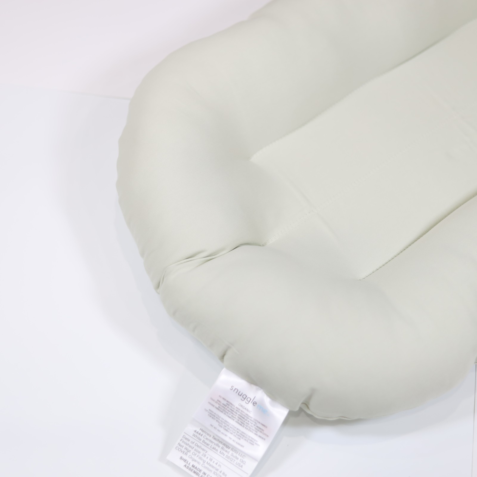 Snuggle Me Infant Lounger Organic Sage Grayish-Green