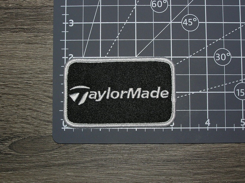 TaylorMade Golf Embroidered Iron On Patch 3" x 2"