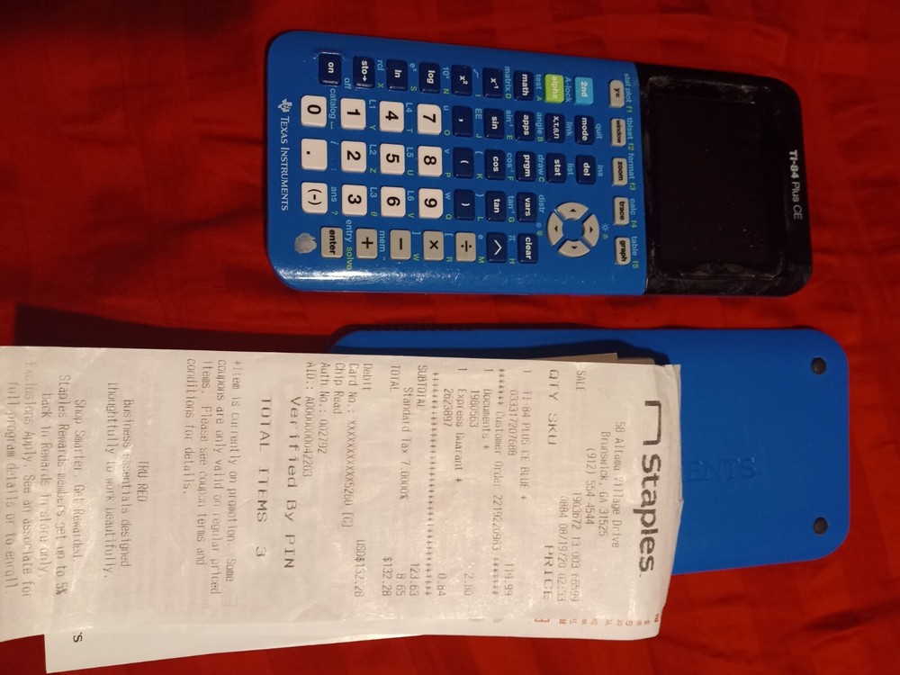 TI 84 Plus Blue 
